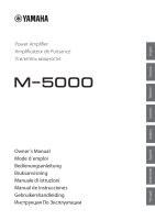 Yamaha M-5000 - Owners manual 